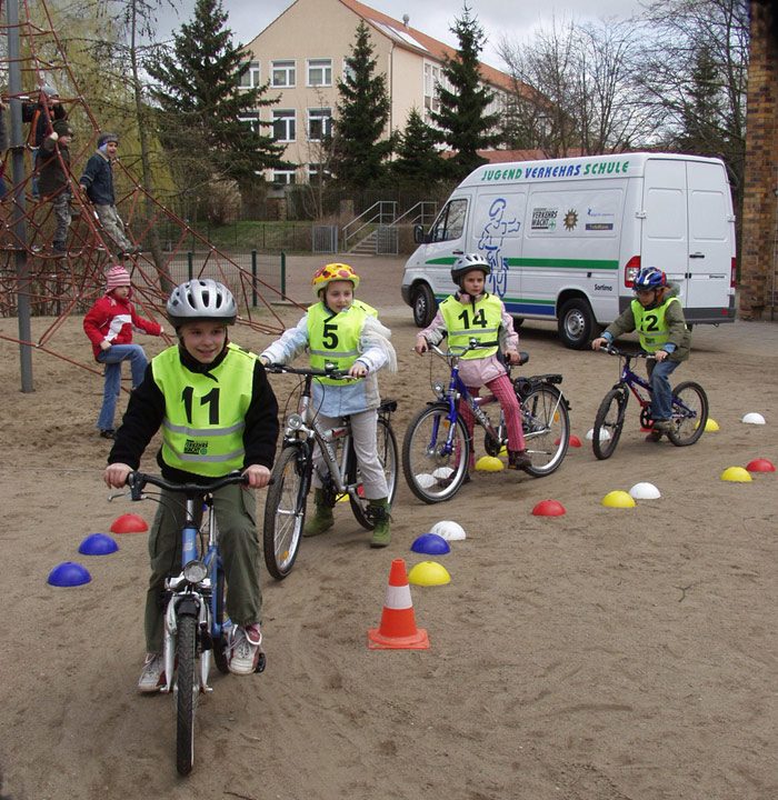 Radfahrausbildung in der Jugendverkehrsschule
