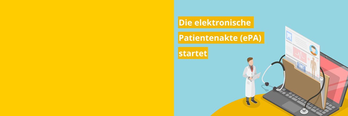 Grafik zum Thema "Die elektronische Patientenakte startet"