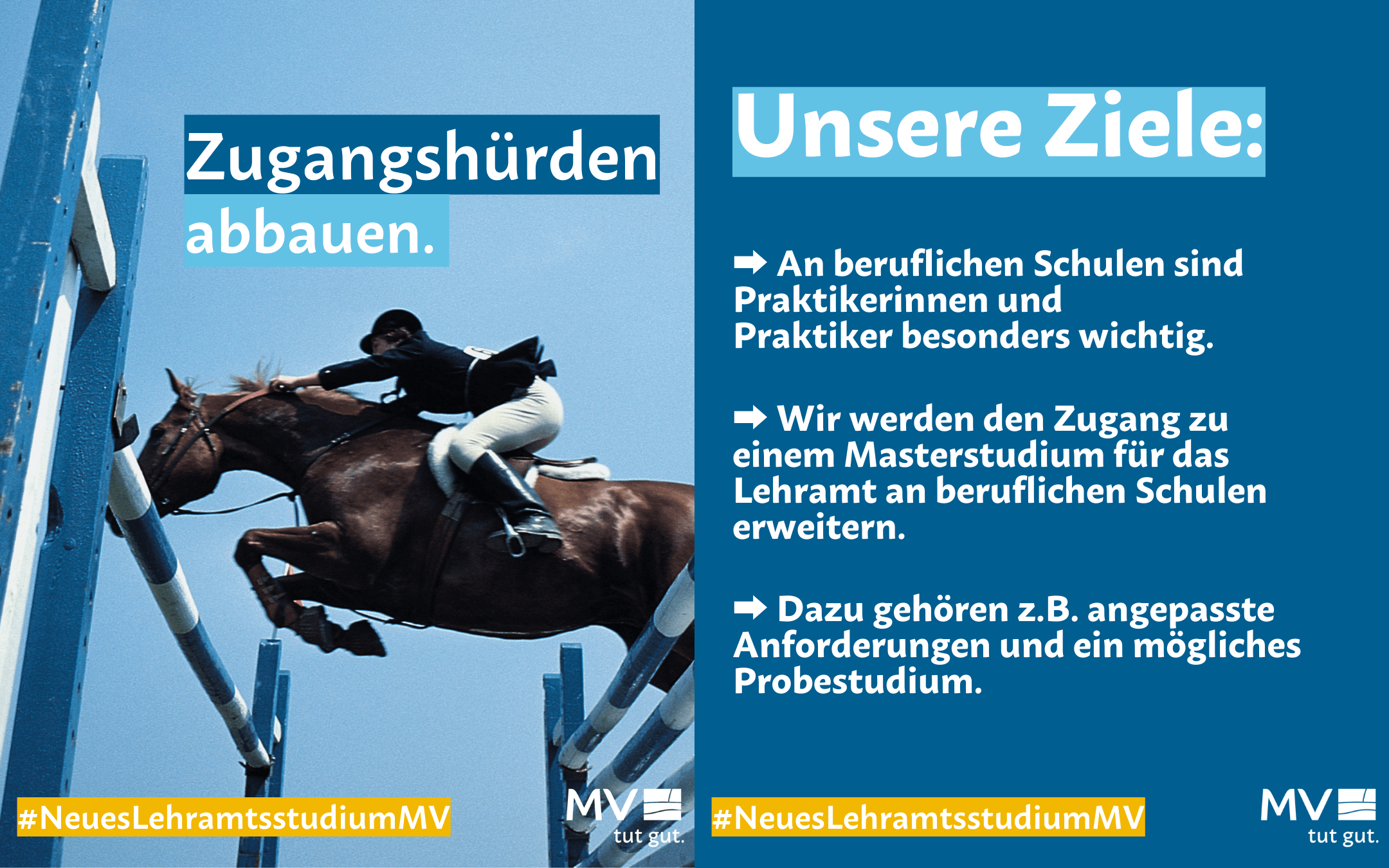 Zugangshürden abbauen.